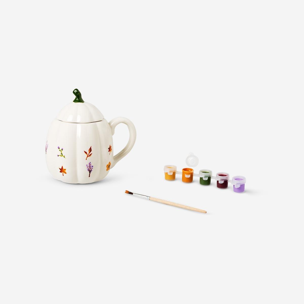 Multicolour Diy Pumpkin Mug - 420 Ml