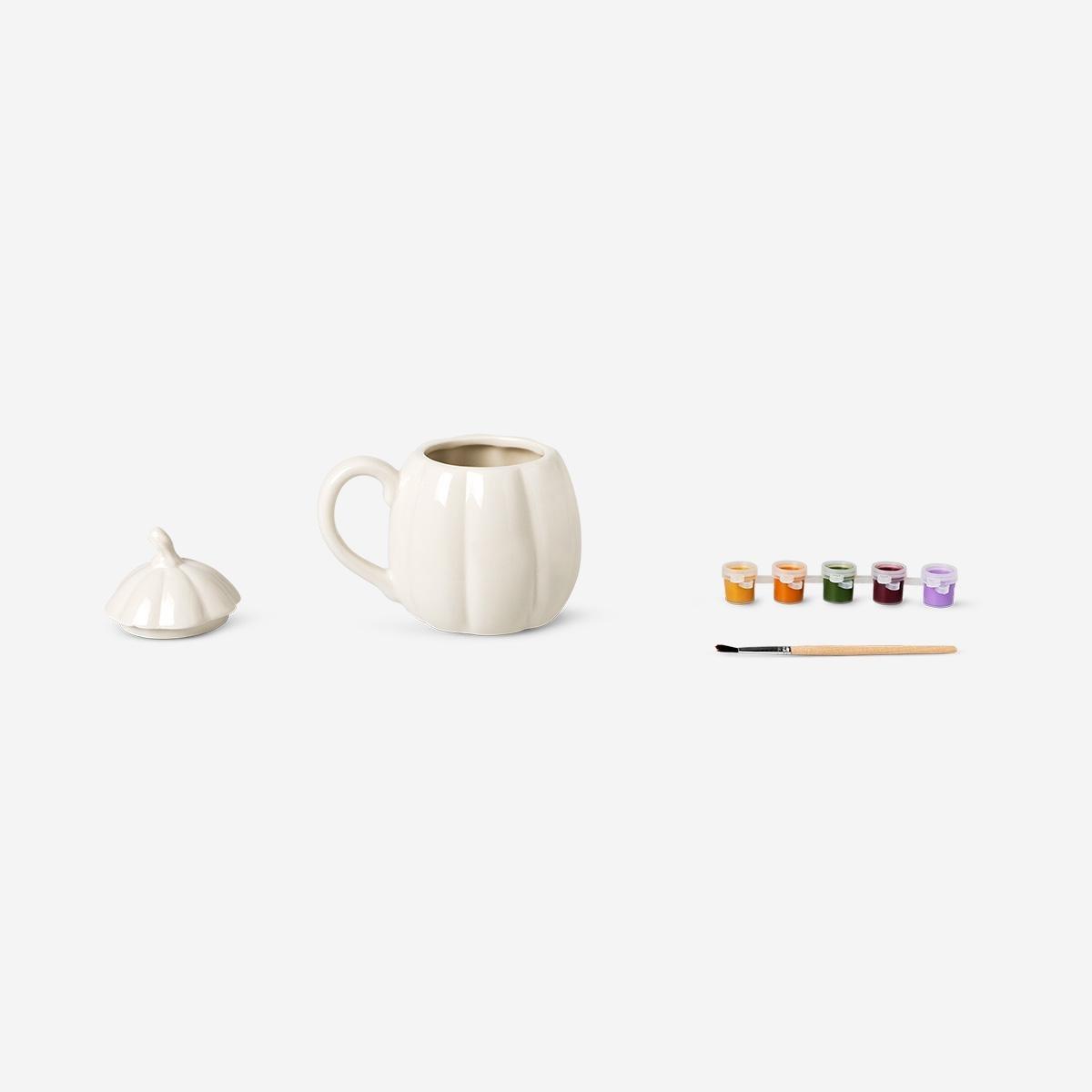 Multicolour Diy Pumpkin Mug - 420 Ml