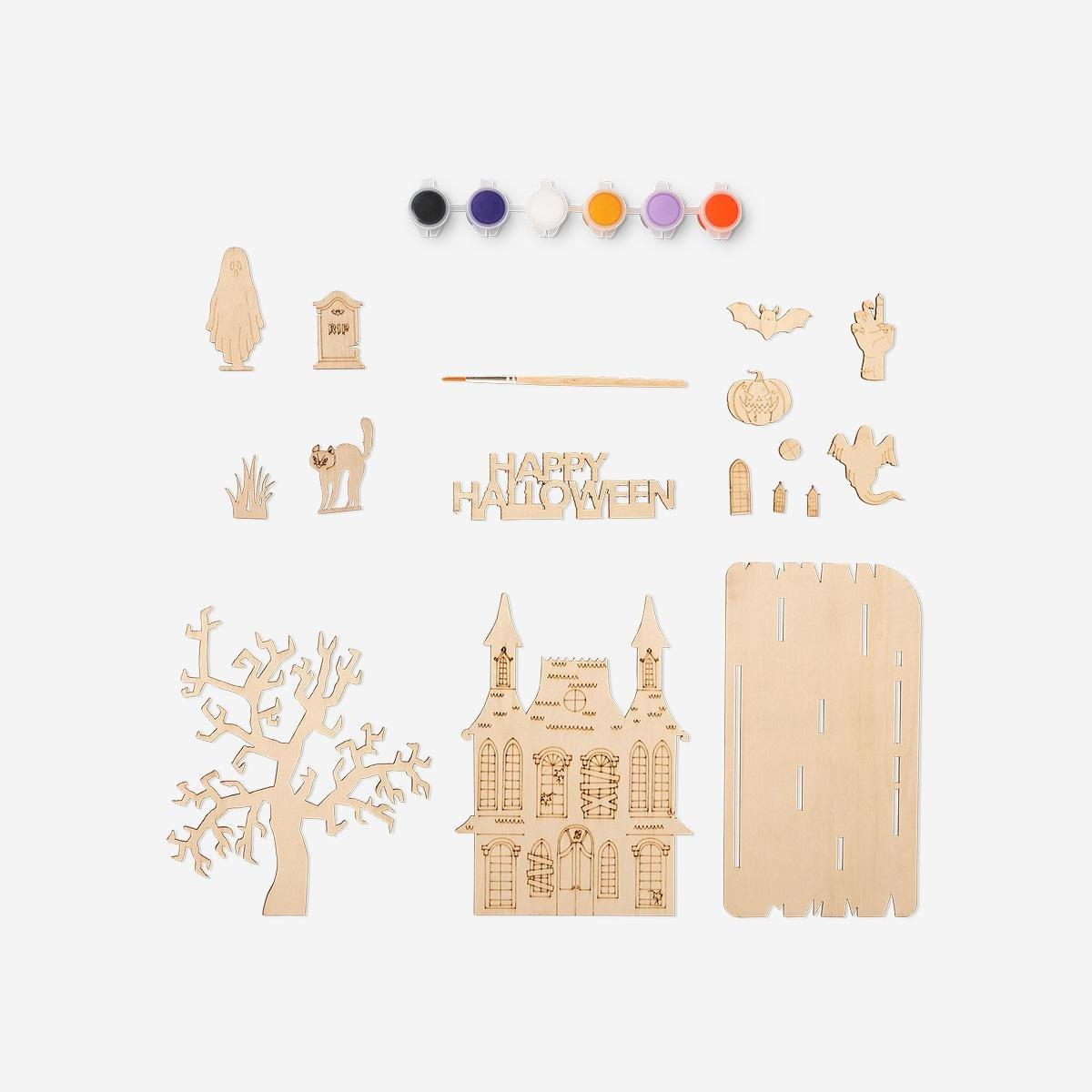 Multicolour Diy Haunted House - 18 Cm