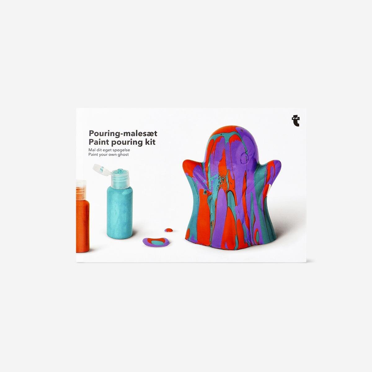 Multicolour Diy Paint Pouring Ghost