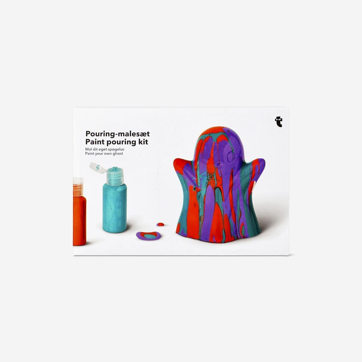 Multicolour Diy Paint Pouring Ghost