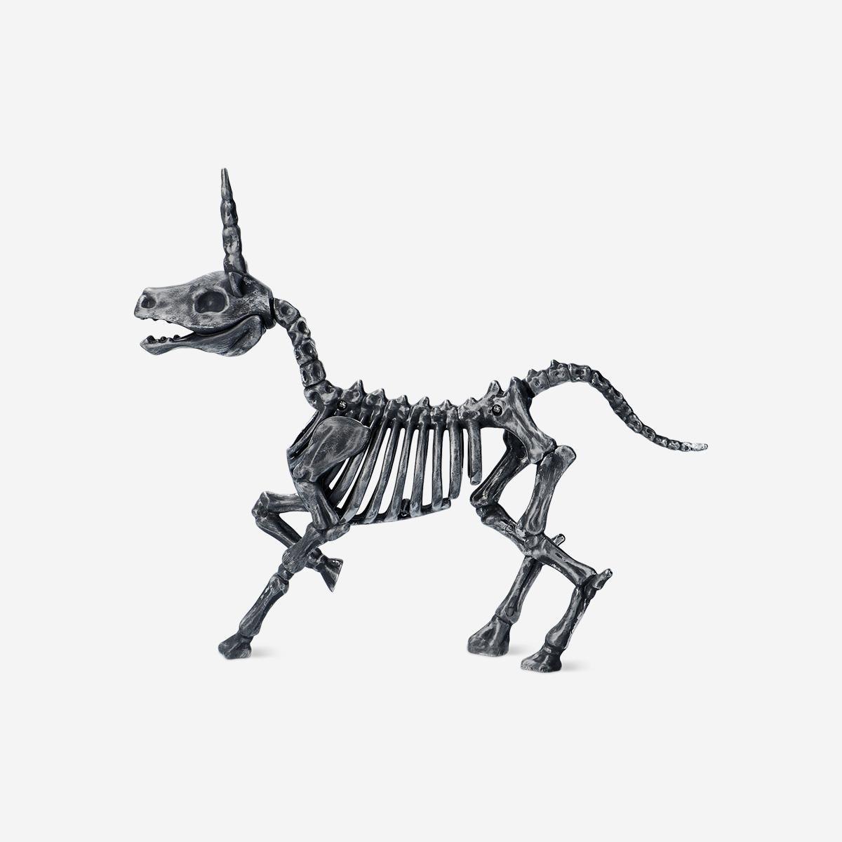 Silver Skeleton Unicorn