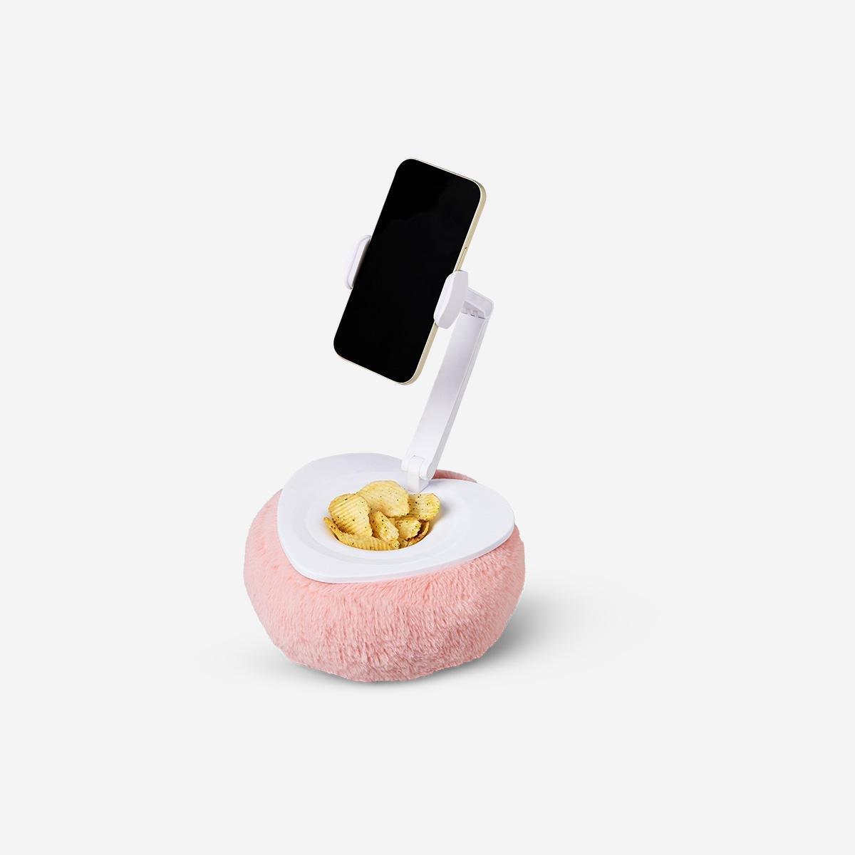 Pink Adjustable Smartphone Stand And Bowl