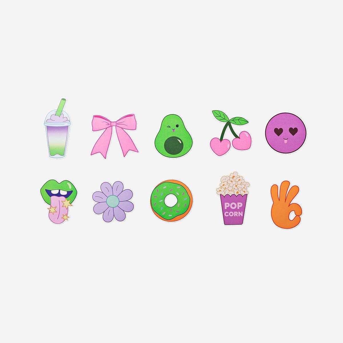 Multicolour Large Stickers - 6 Pcs