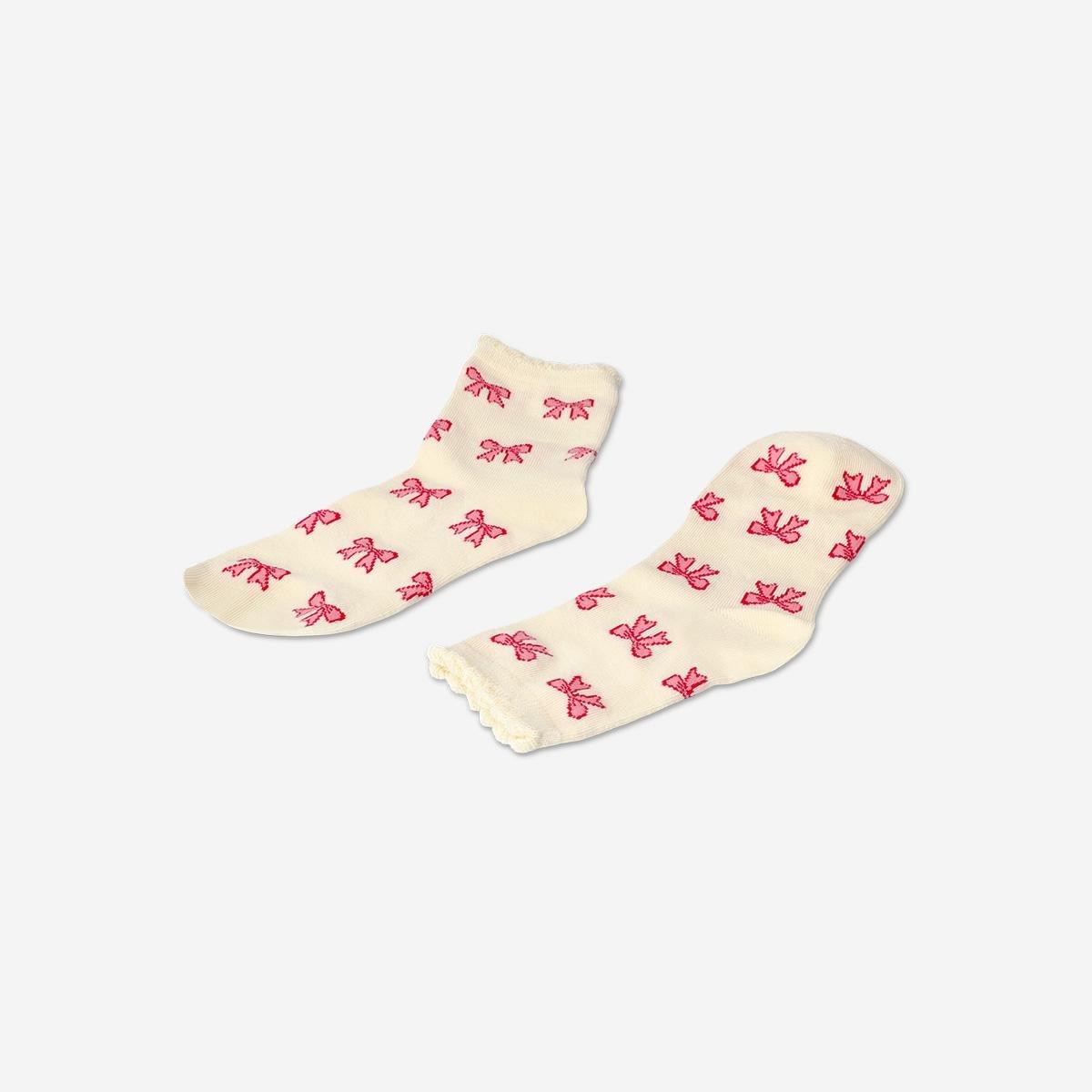 Multicolour Socks With Bows - Size 36/38