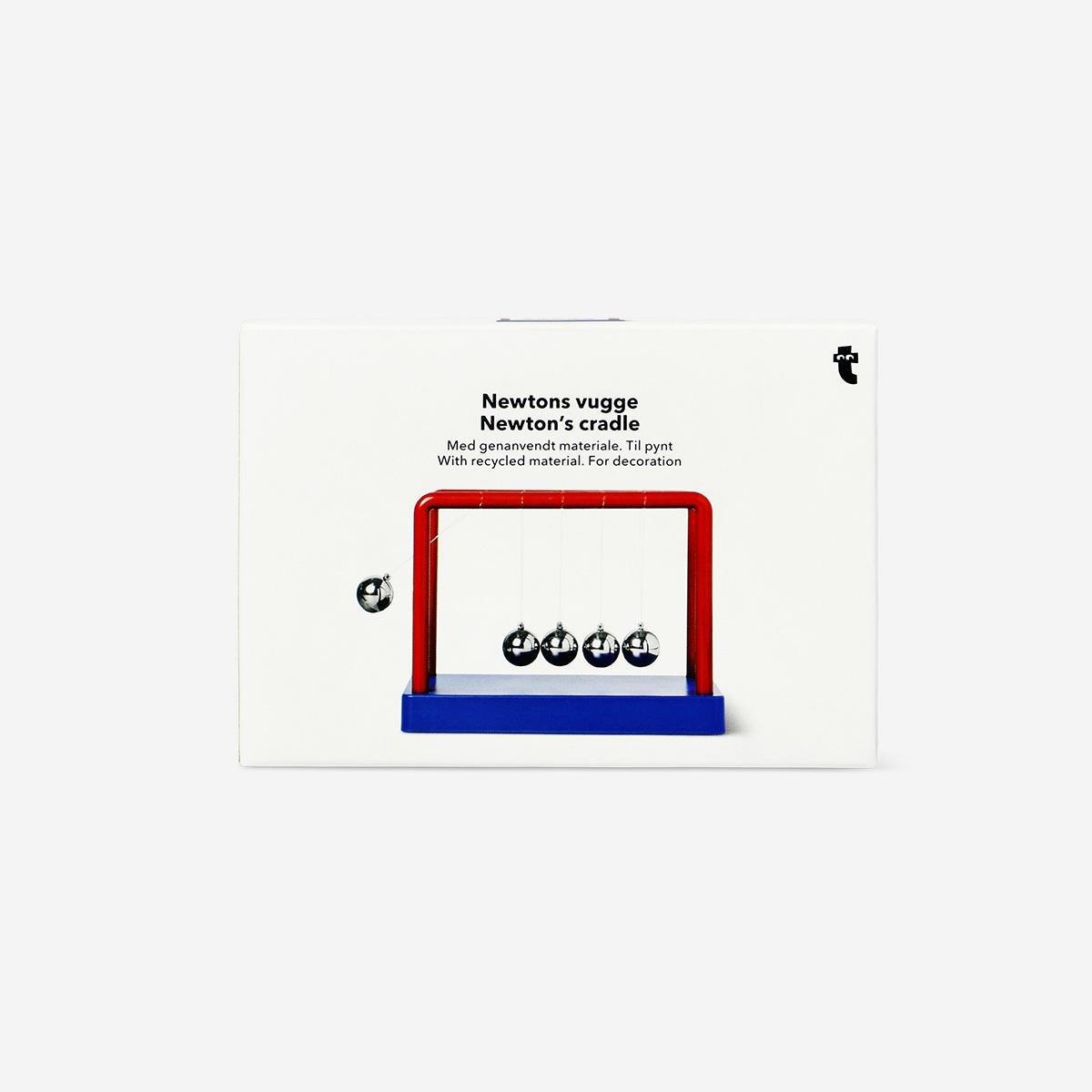 Multicolour Blue And Red Newtons Cradle