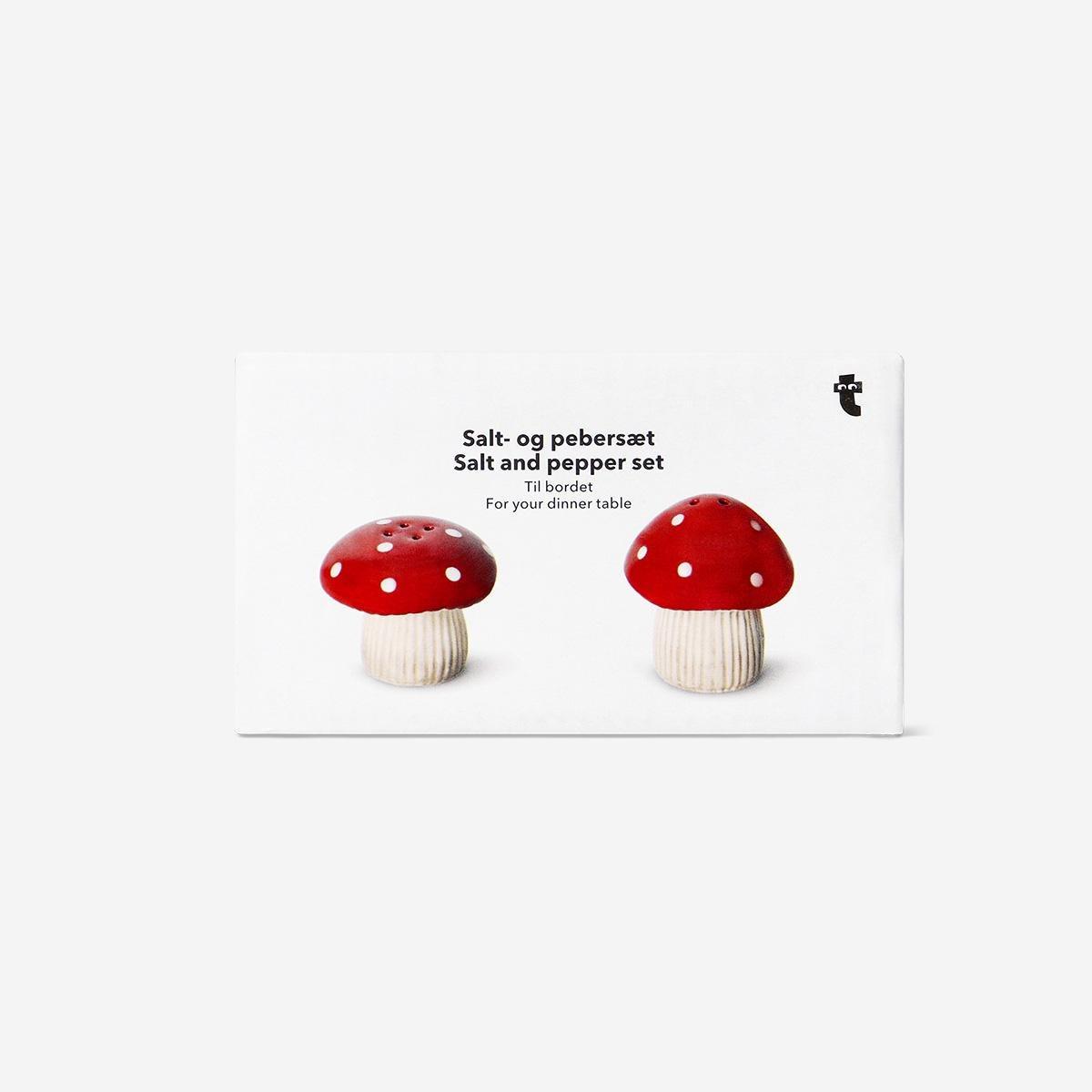 Multicolour Mushroom Salt And Pepper Set - 2 Pcs