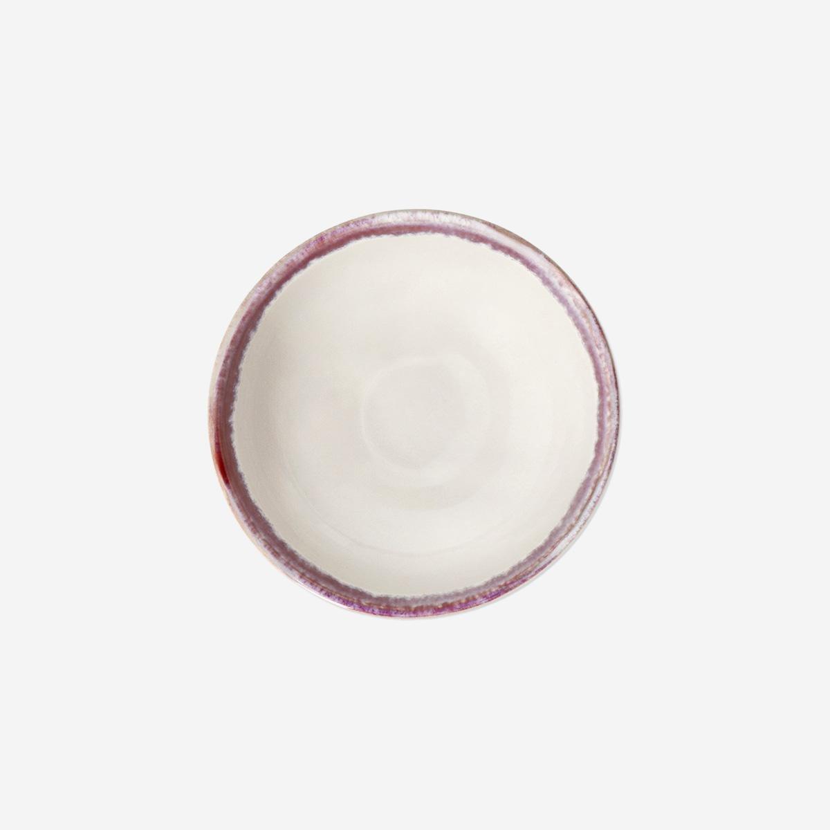 Multicolour Ceramic Bowl With Running Glaze - 12 Cm