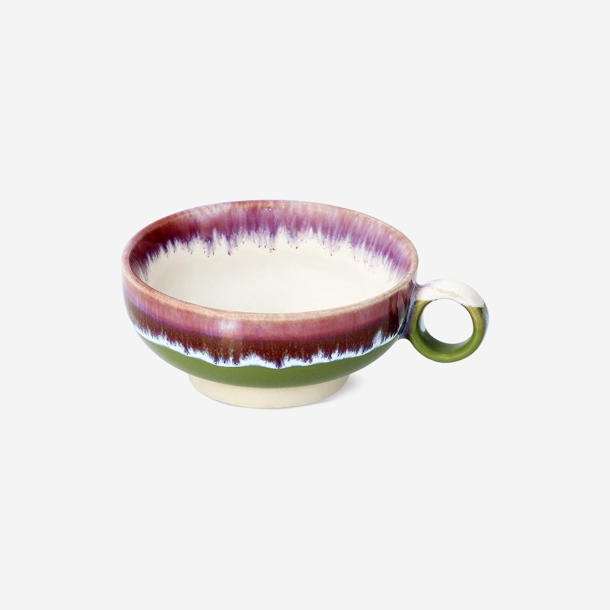Multicolour Mug With Running Glaze - 200 Ml