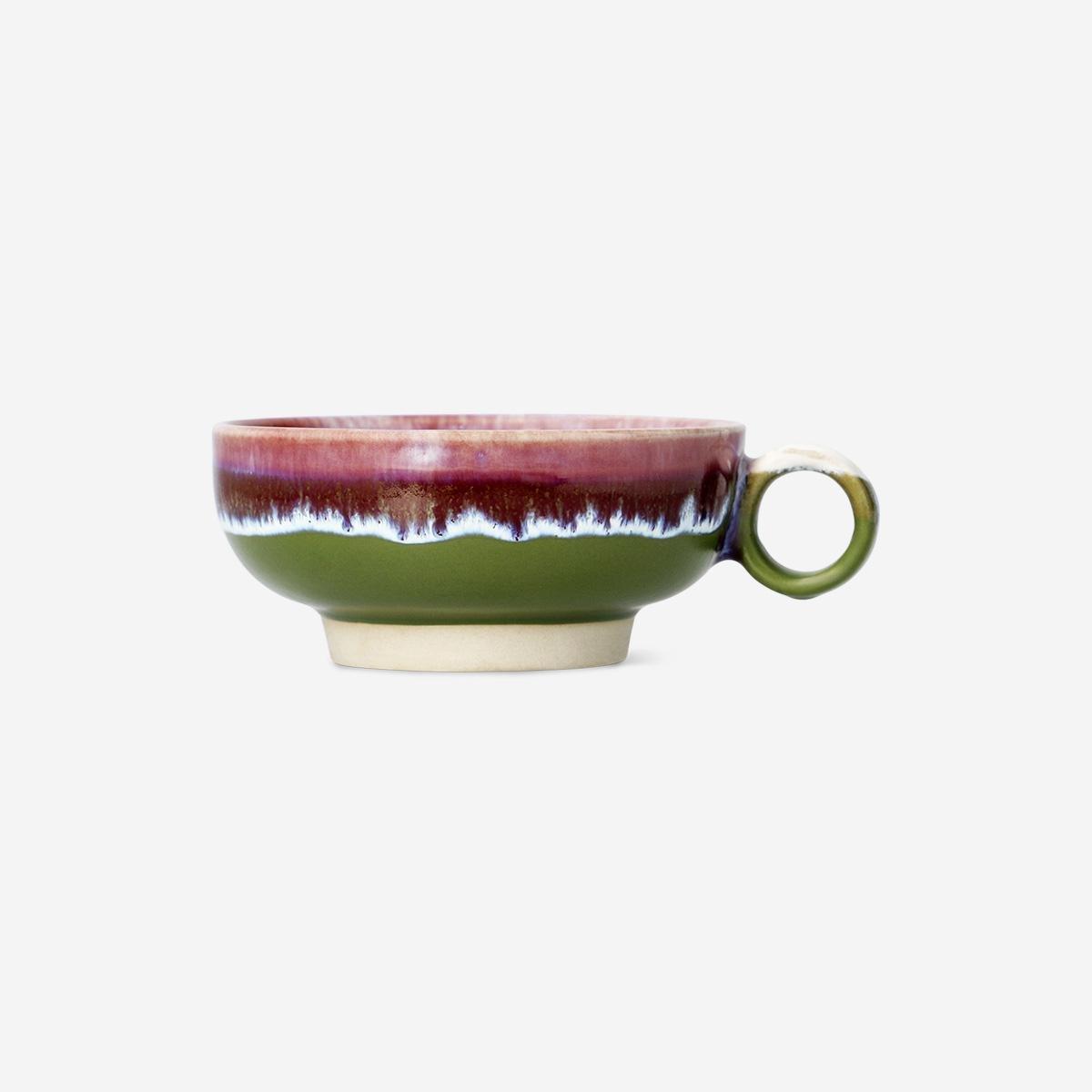 Multicolour Mug With Running Glaze - 200 Ml