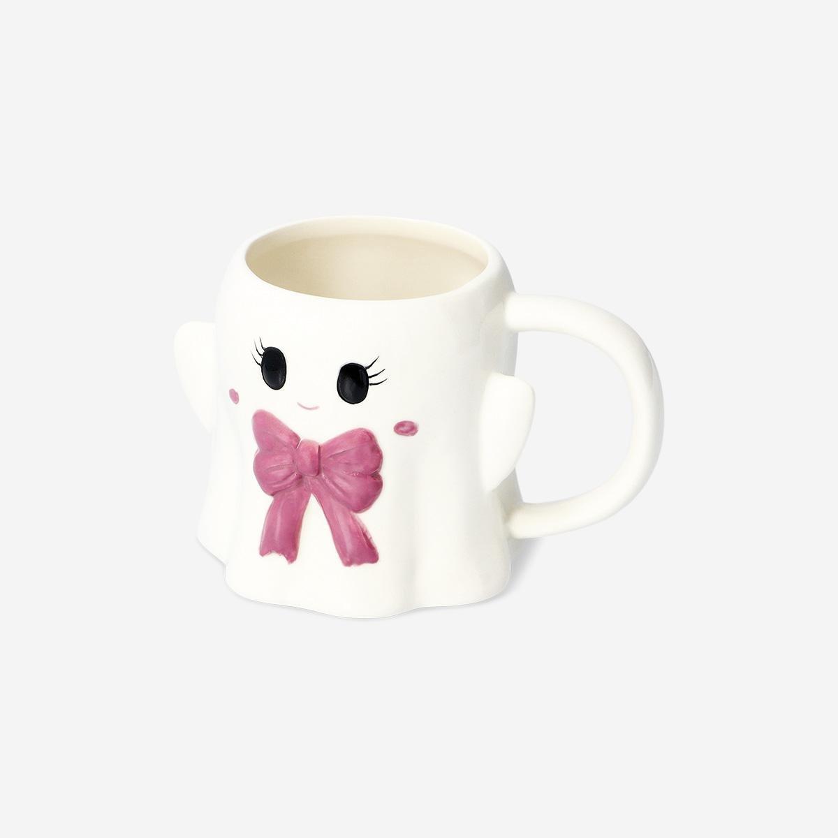 White Mug As Cute Ghost - 310 Ml