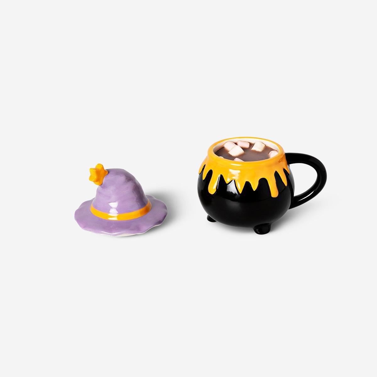 Multicolour Mug As Cauldron With Witch Hat - 400 Ml