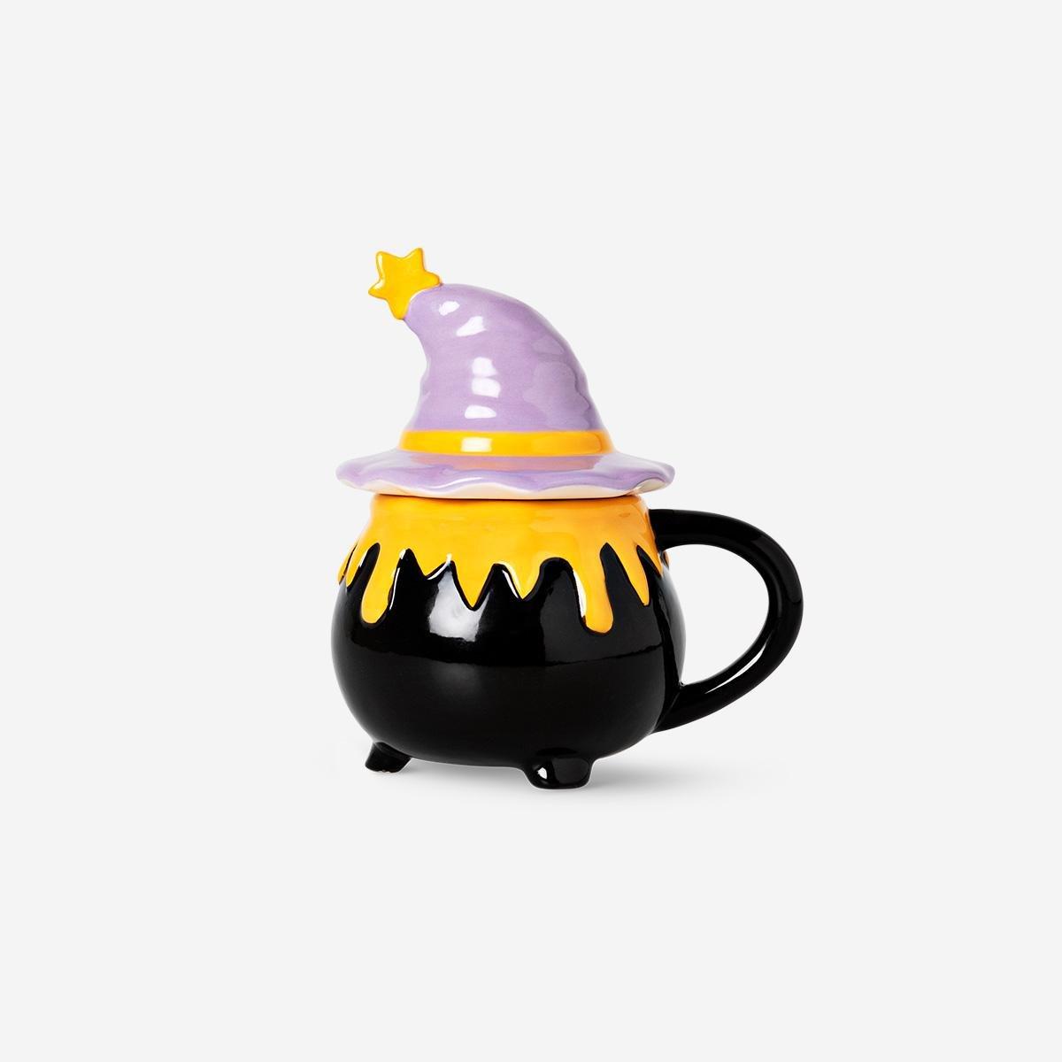 Multicolour Mug As Cauldron With Witch Hat - 400 Ml
