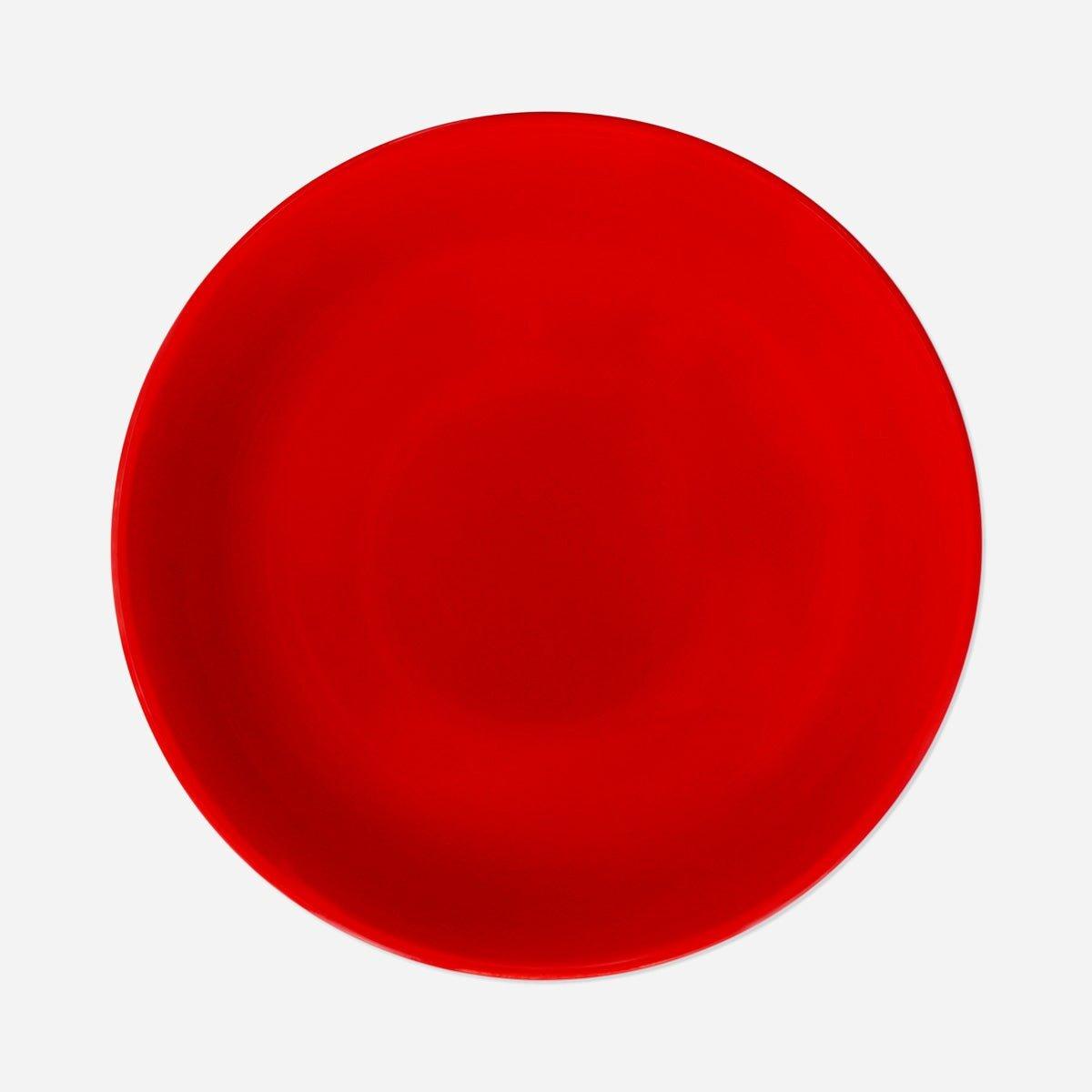 Multicolour Stripy Bowl With Red Colour Inside - 14 Cm