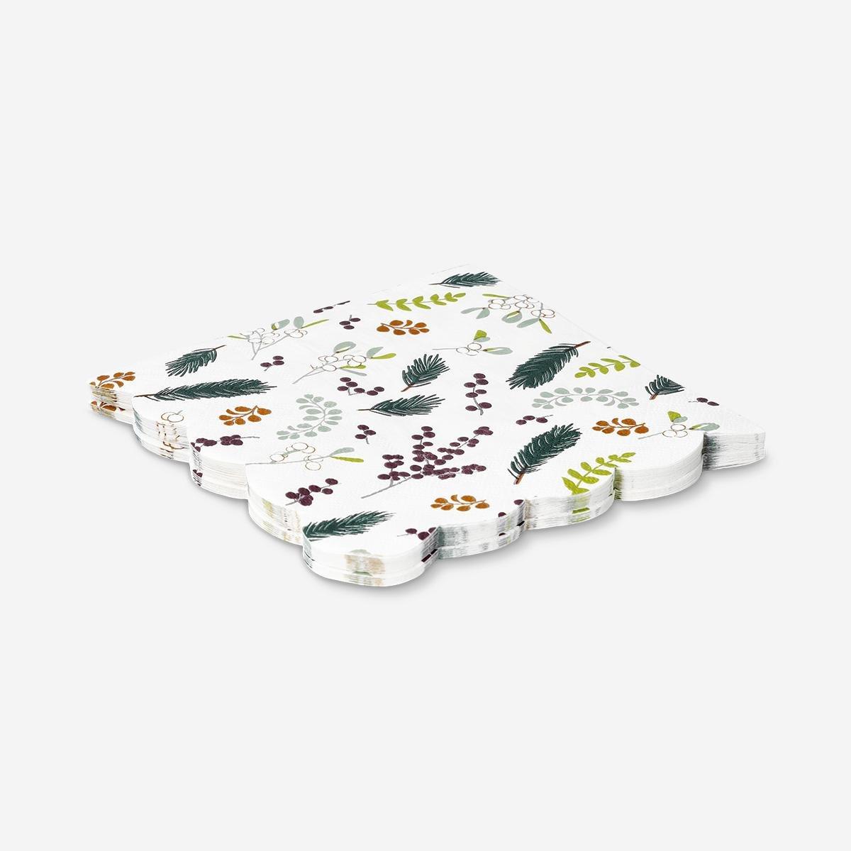 Multicolour Forest Berries Napkins - 16 Pcs