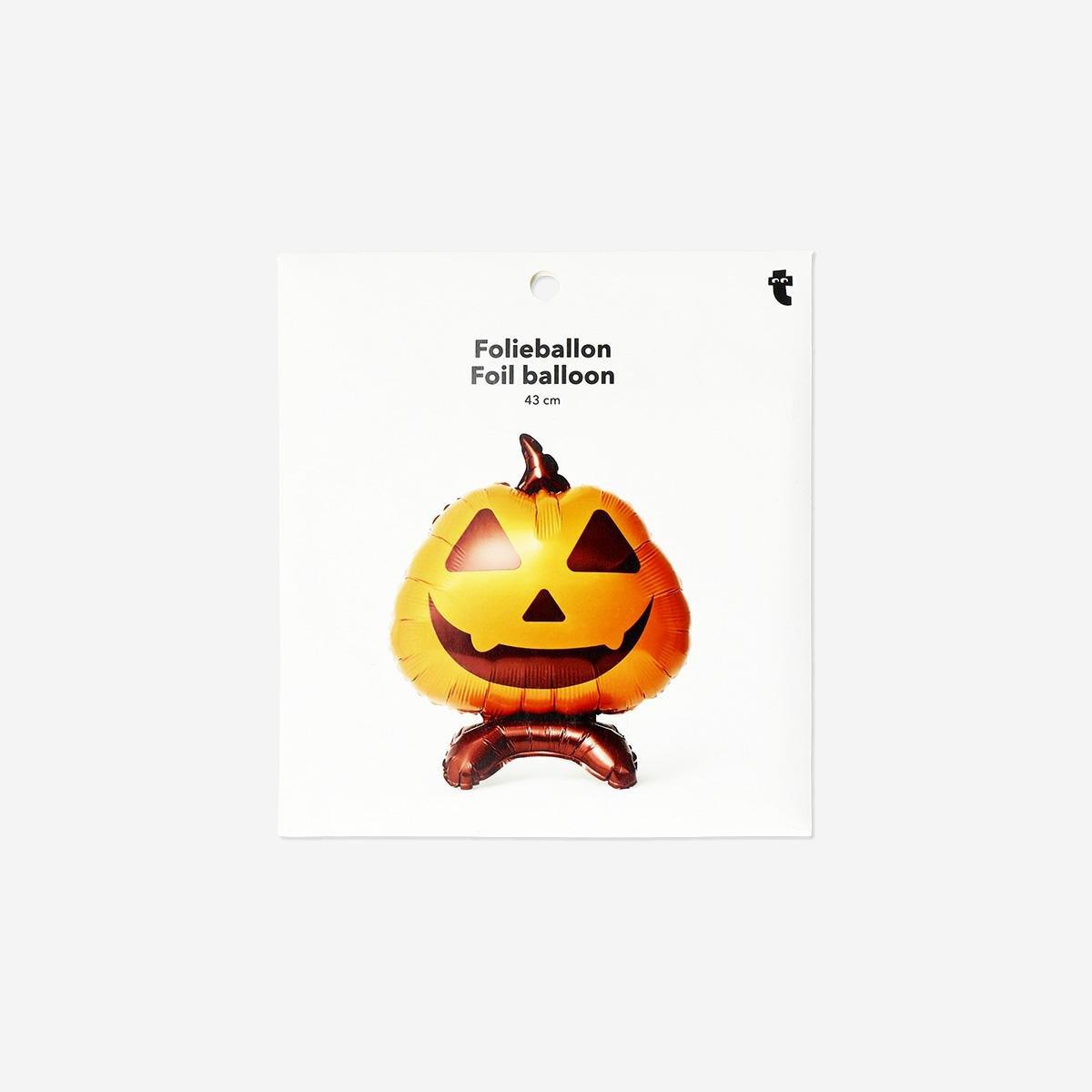 Orange Standing Pumpkin Foil Balloon - 45 Cm