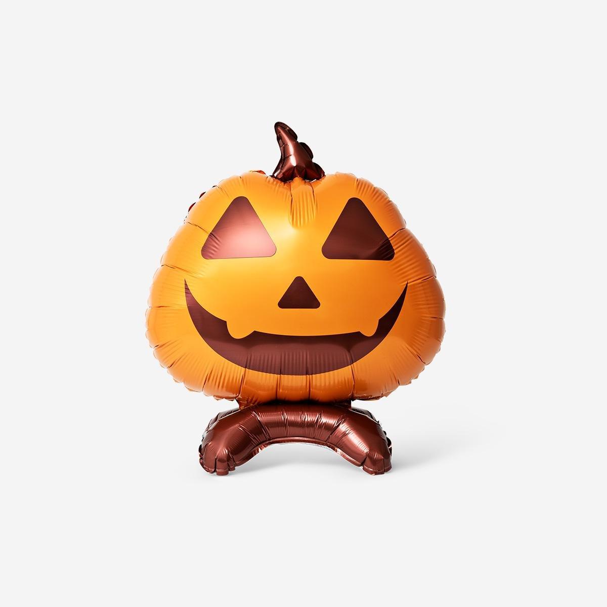 Orange Standing Pumpkin Foil Balloon - 45 Cm