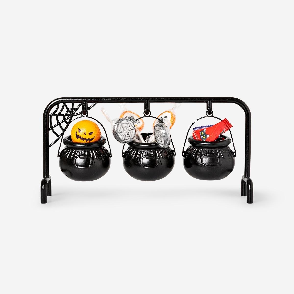 Black Witch'S Cauldrons - 3 Pcs