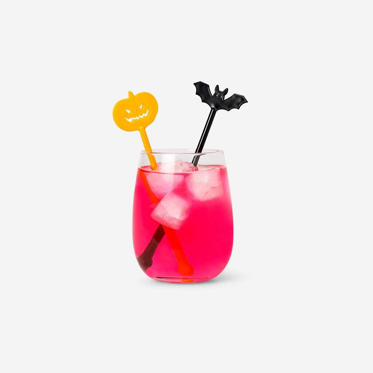Multicolour Halloween Drink Stirrers - 3 Pcs