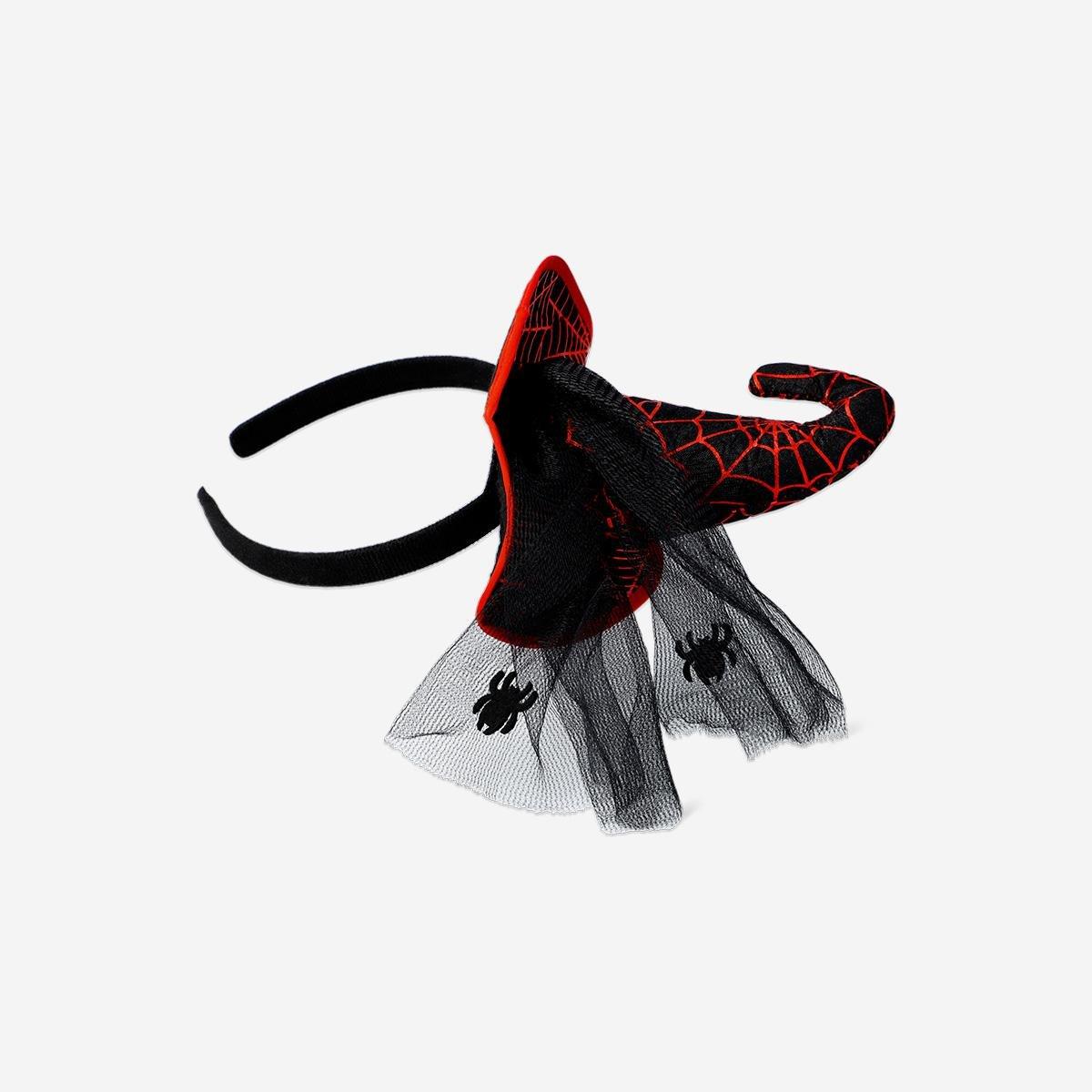Multicolour Small Witch'S Hat On Hairband - For Adults