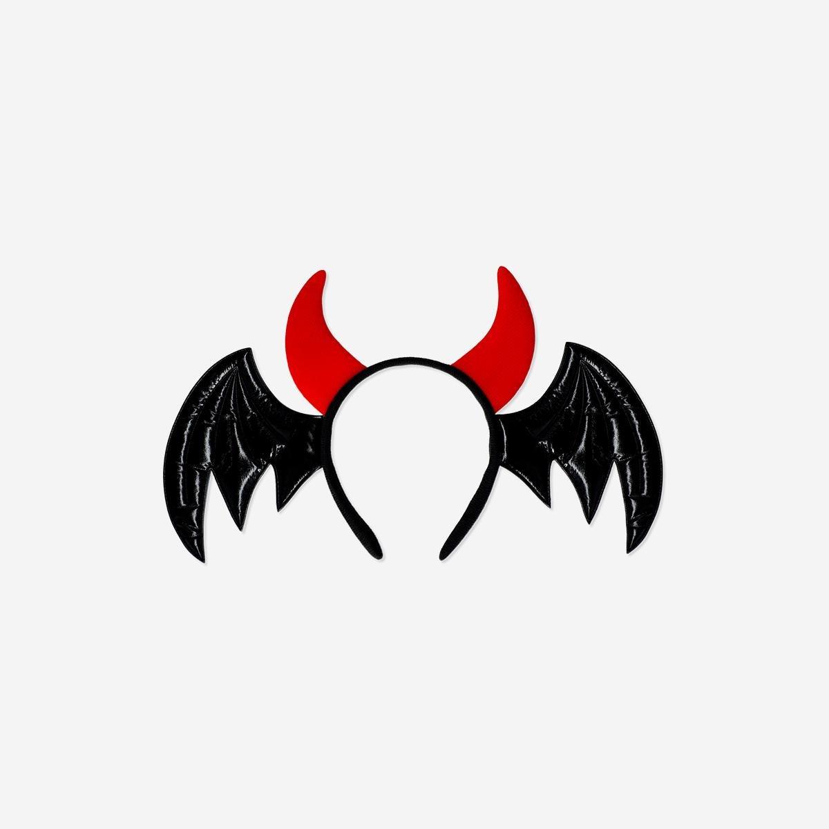 Multicolour Devil And Wings Hairband For Kids - 4 To 8 Years
