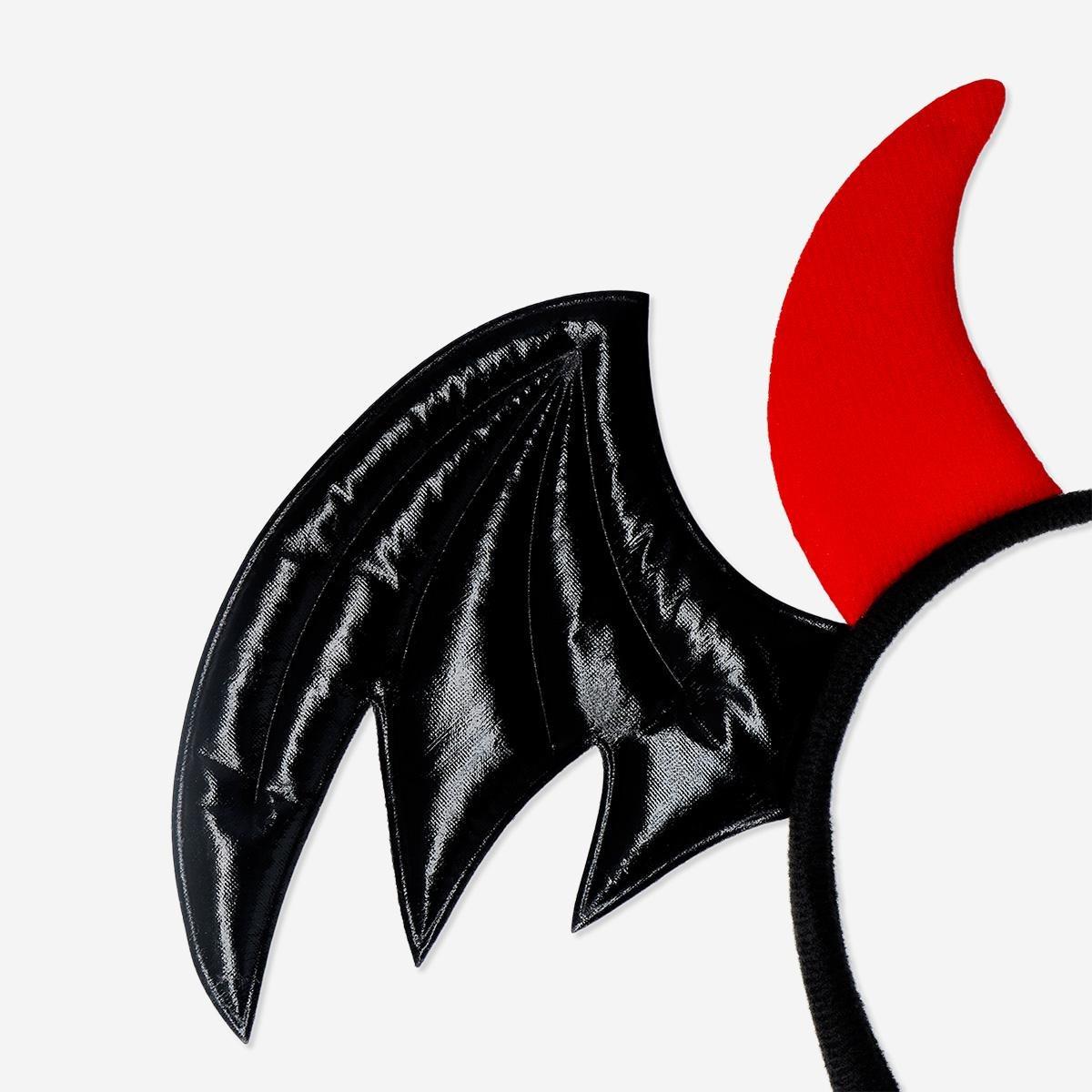 Multicolour Devil And Wings Hairband For Kids - 4 To 8 Years