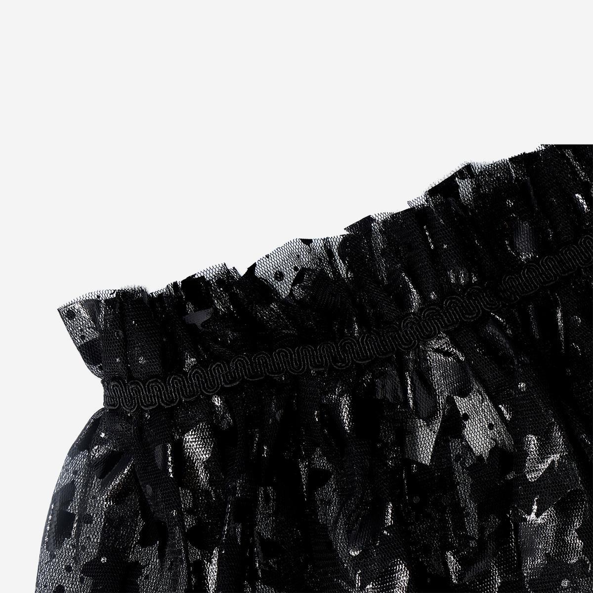 Black Cape With Butterflies For Kids - 4 To 8 Years