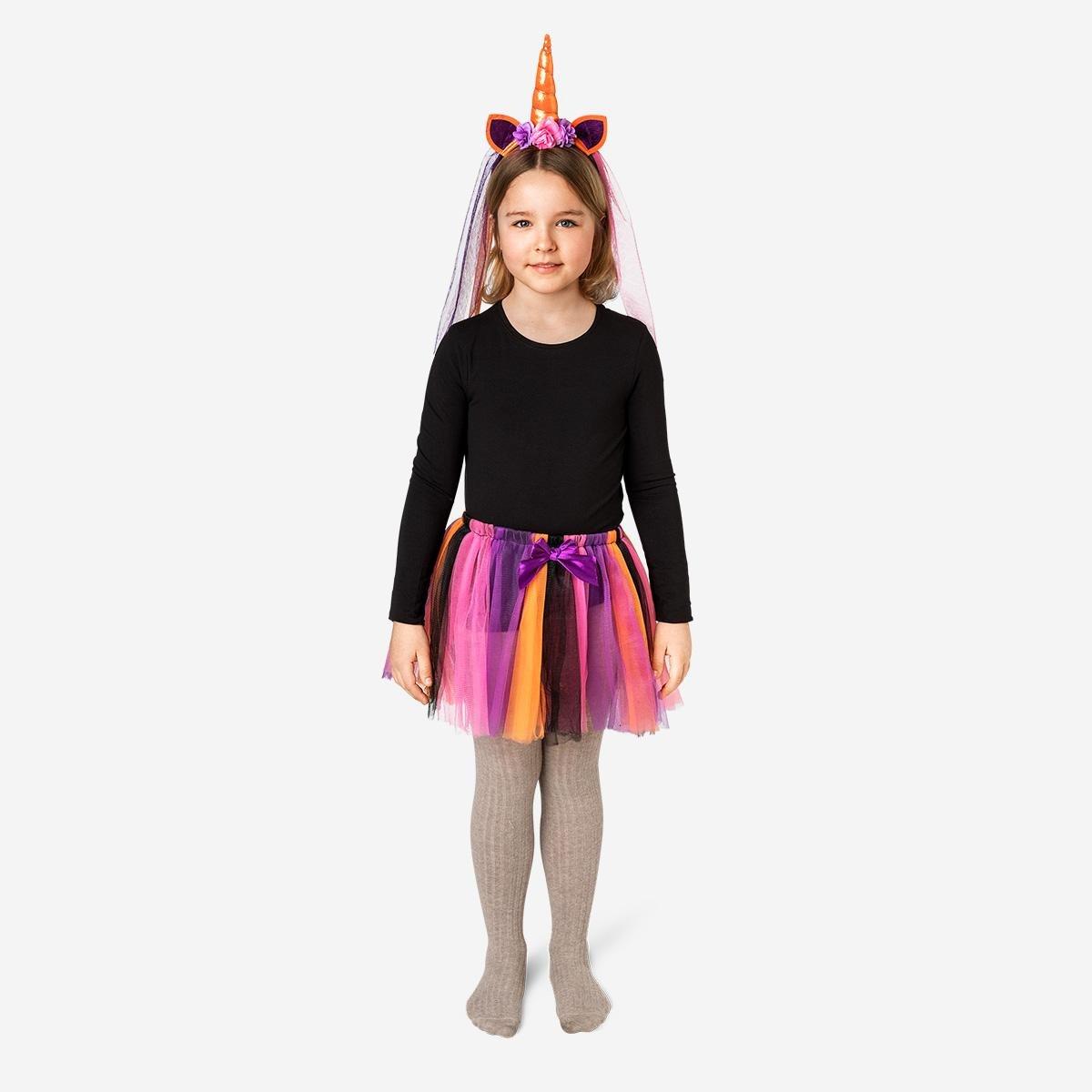 Multicolour Tulle Skirt For Kids - 4 To 8 Years