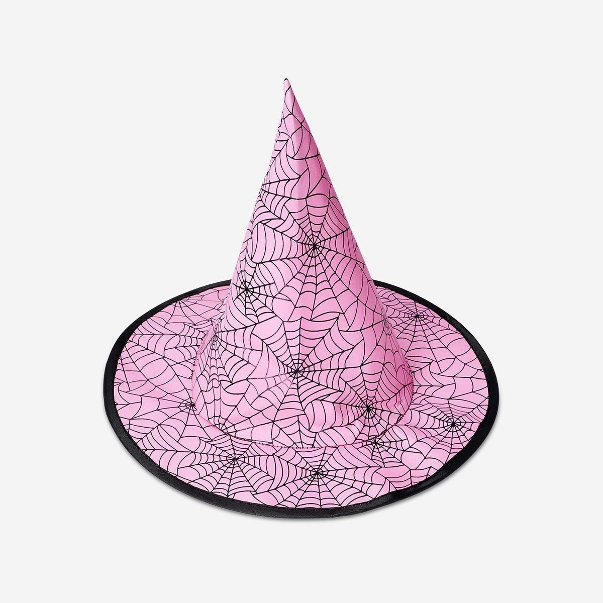 PINK       Pink witchs hat for kids - 4 to 8 years