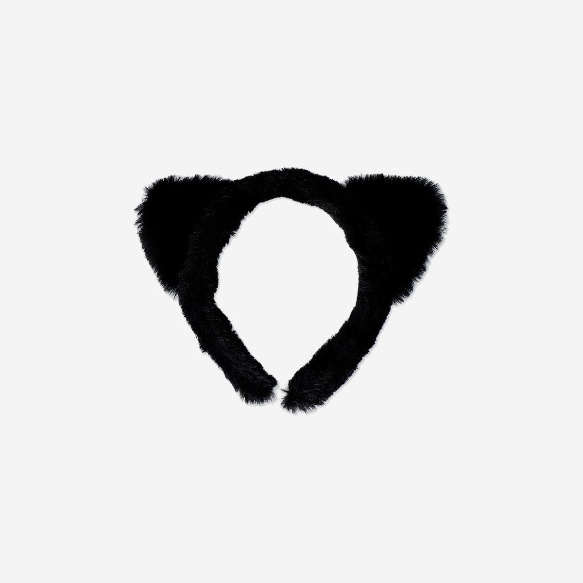 Multicolour Black Cat Ears Hairband For Kids - 4 To 8 Years