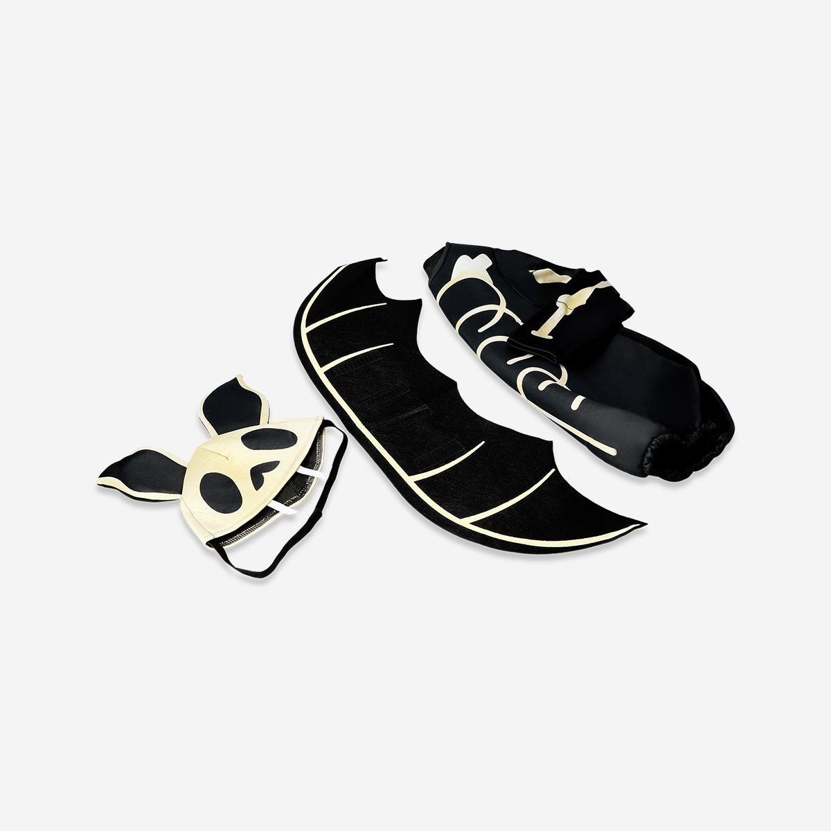 Black Skeleton Bat With Wings For Kids