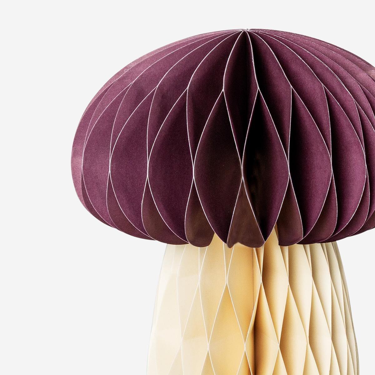 Multicolour Honeycomb Mushroom Table Decorations - 2 Pcs