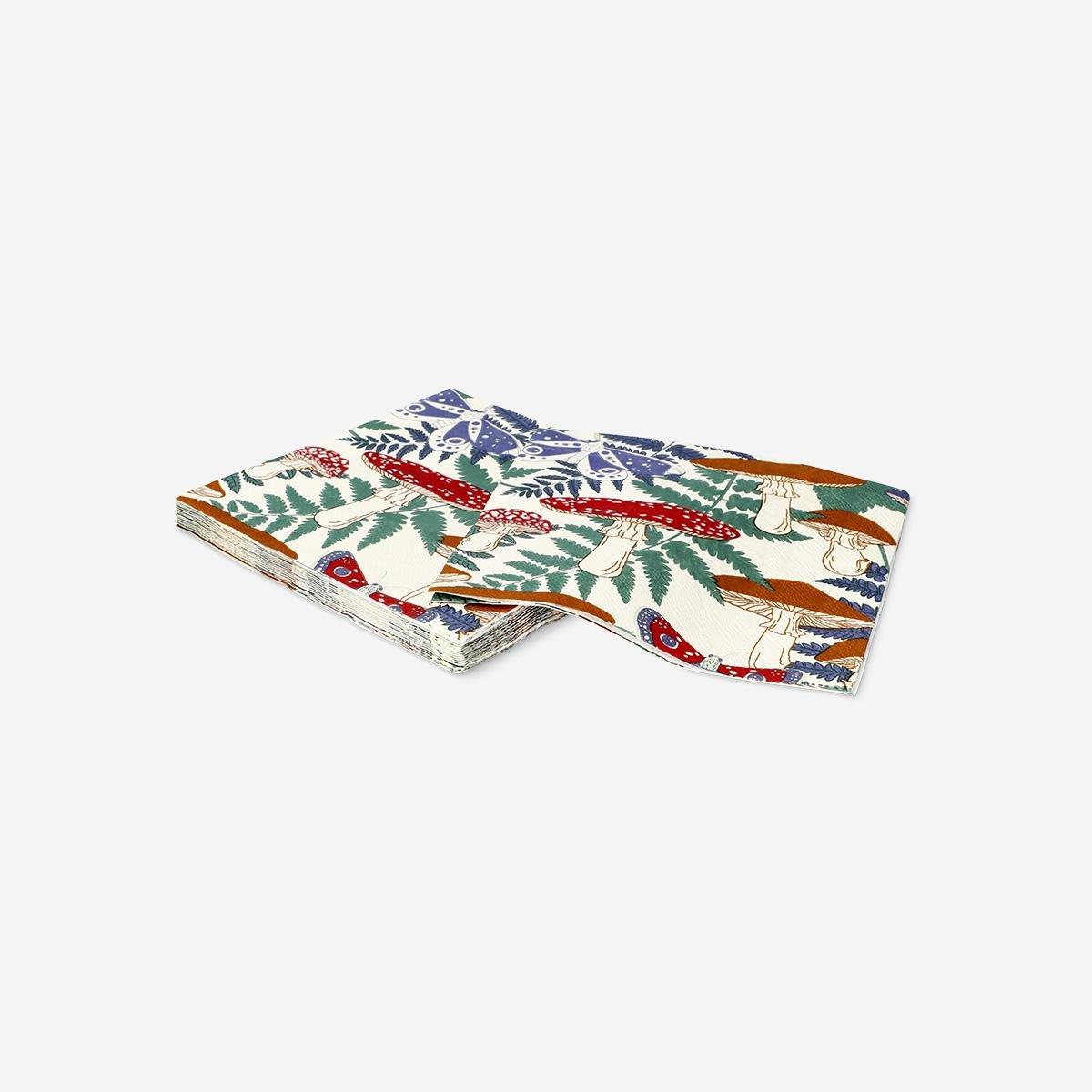 Multicolour Woodland Napkins - 16 Pcs