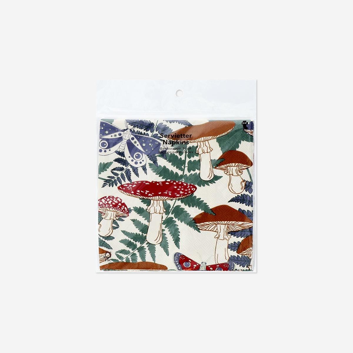 Multicolour Woodland Napkins - 16 Pcs