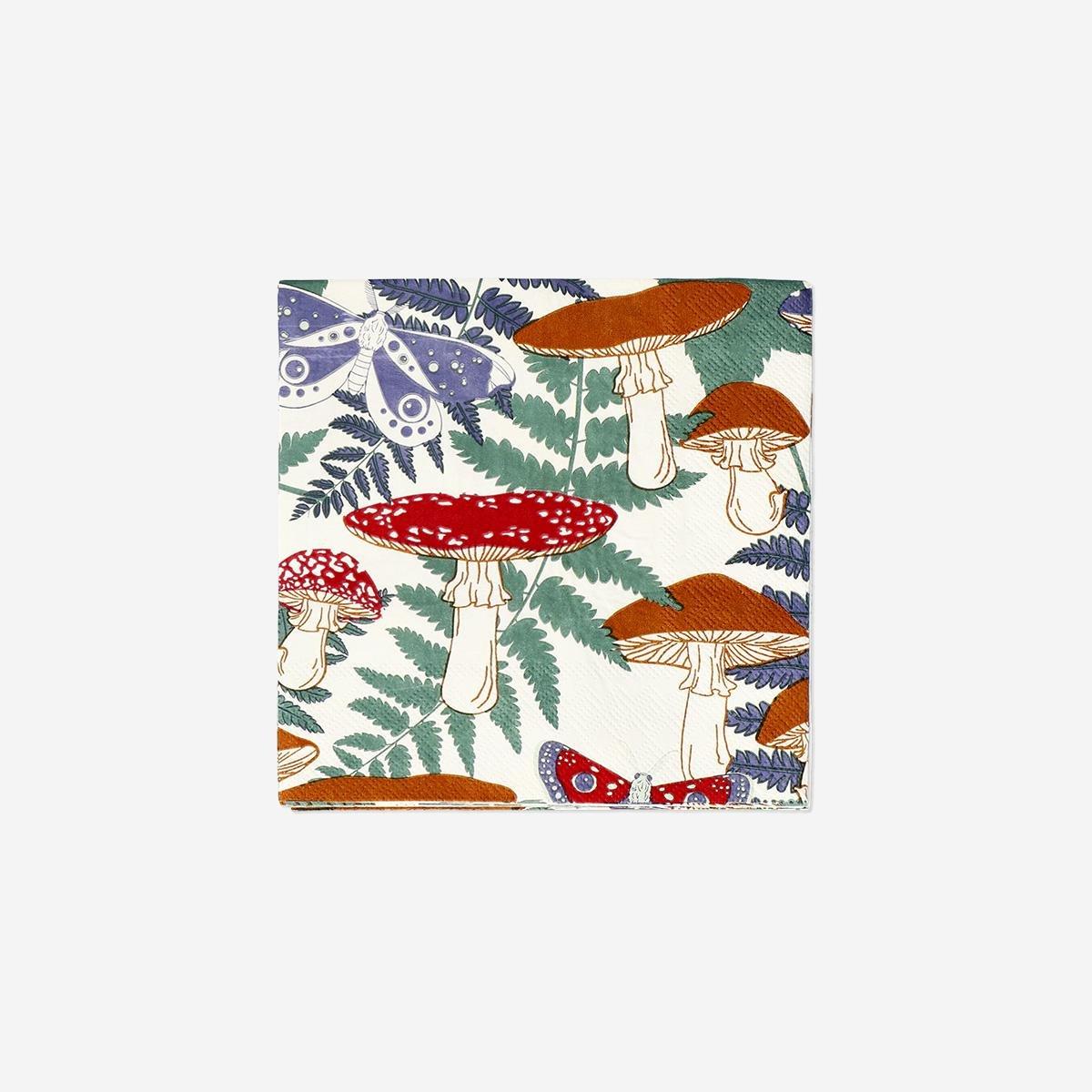 Multicolour Woodland Napkins - 16 Pcs