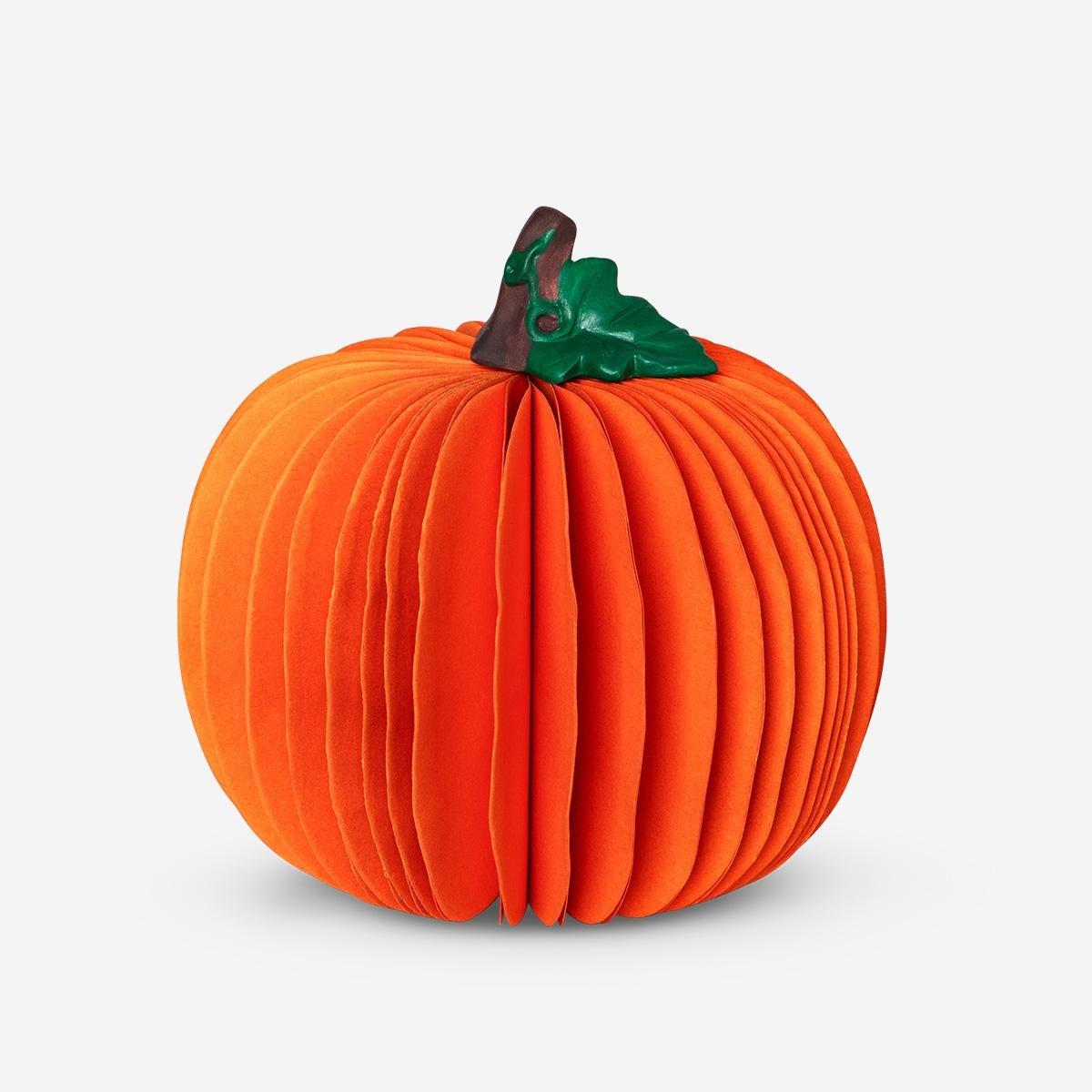 Orange Decorative Fold Out Pumpkin - 12 Cm