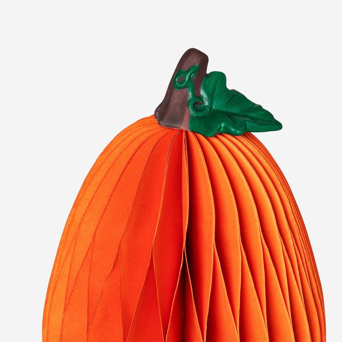 Orange Decorative Fold Out Pumpkin - 15 Cm