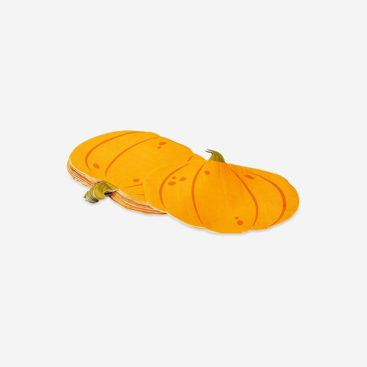 ORANGE     Pumpkin napkins - 16 pcs
