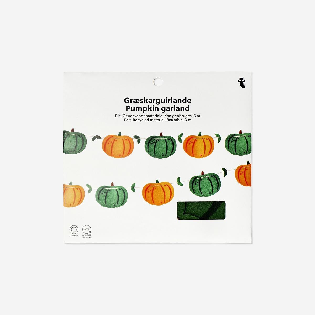MULTI      Felt pumpkin garland - 300 cm