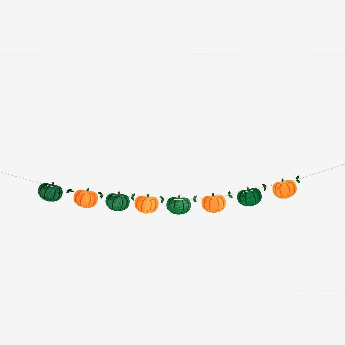 MULTI      Felt pumpkin garland - 300 cm