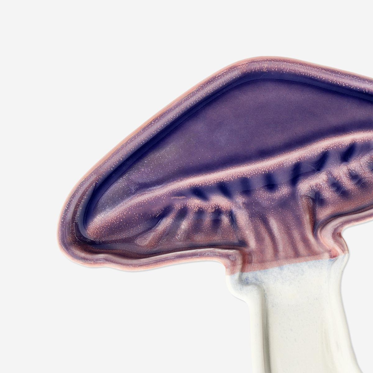 Multicolour Ceramic Mushroom Dish - 20 Cm
