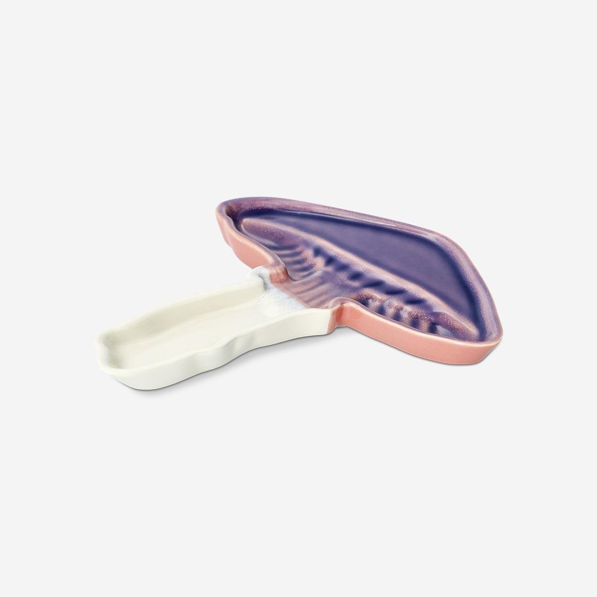 Multicolour Ceramic Mushroom Dish - 20 Cm