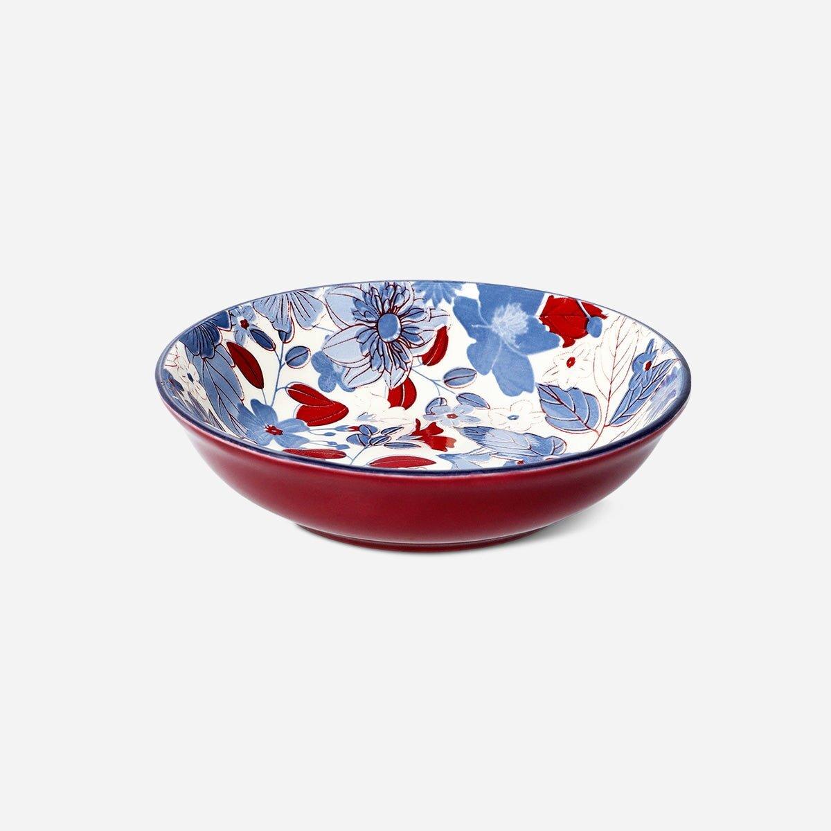 Multicolour Bowl Low Flower Print