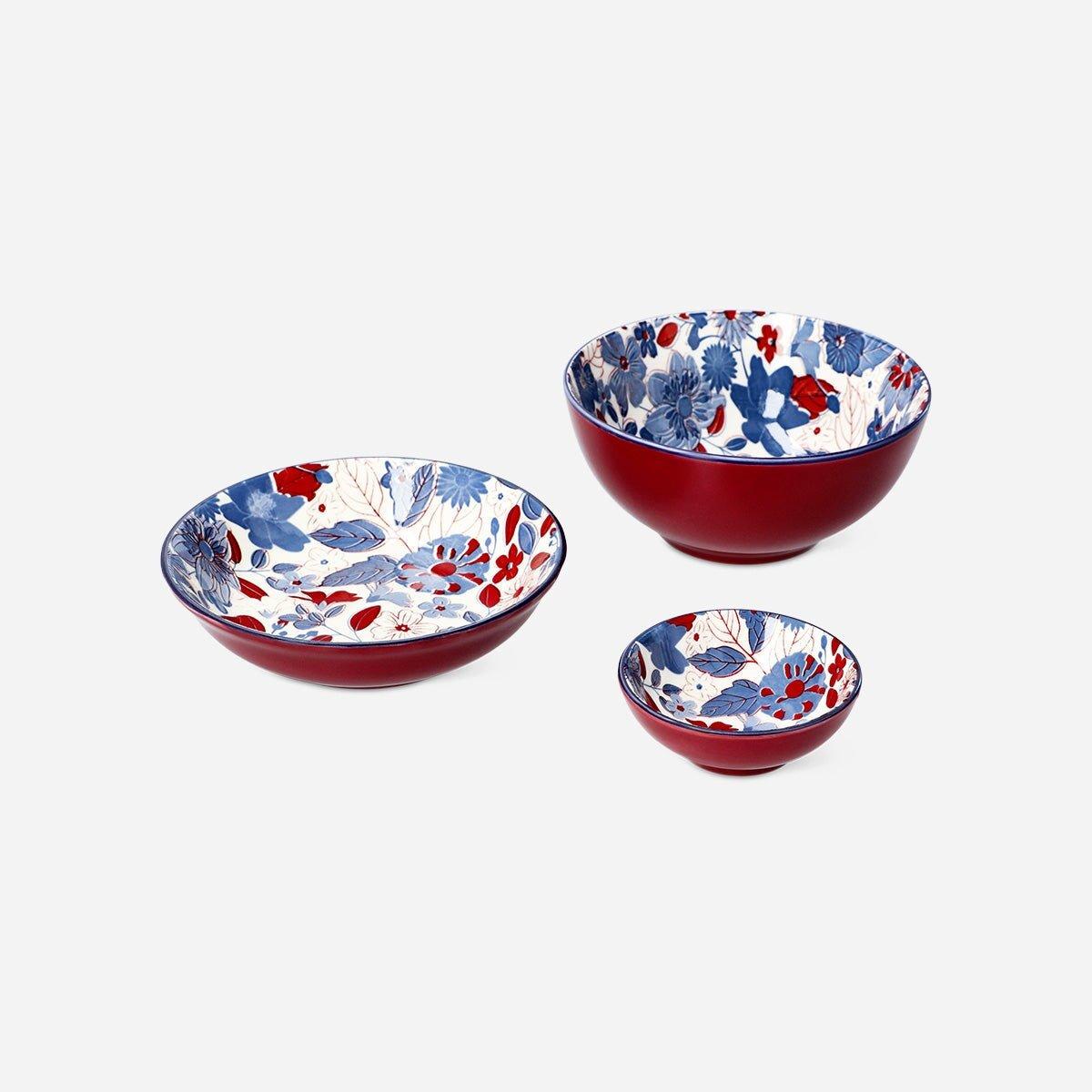 Multicolour Bowl Low Flower Print