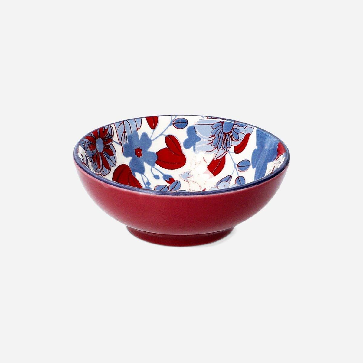 Multicolour Bowl Mini With Flower Print