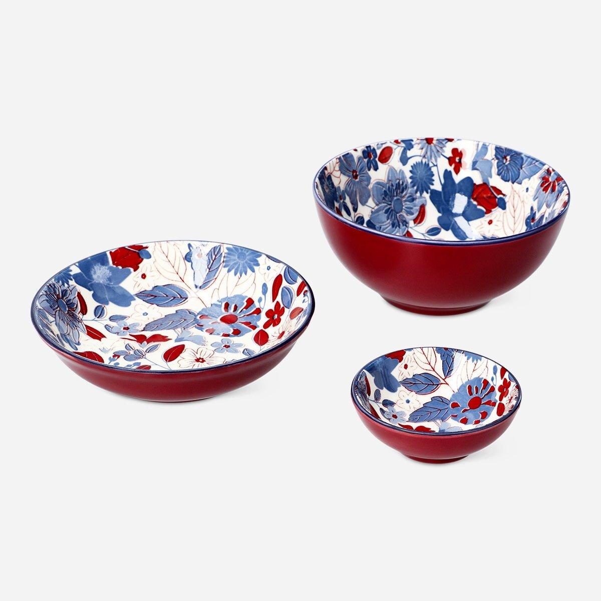 Multicolour Bowl Mini With Flower Print
