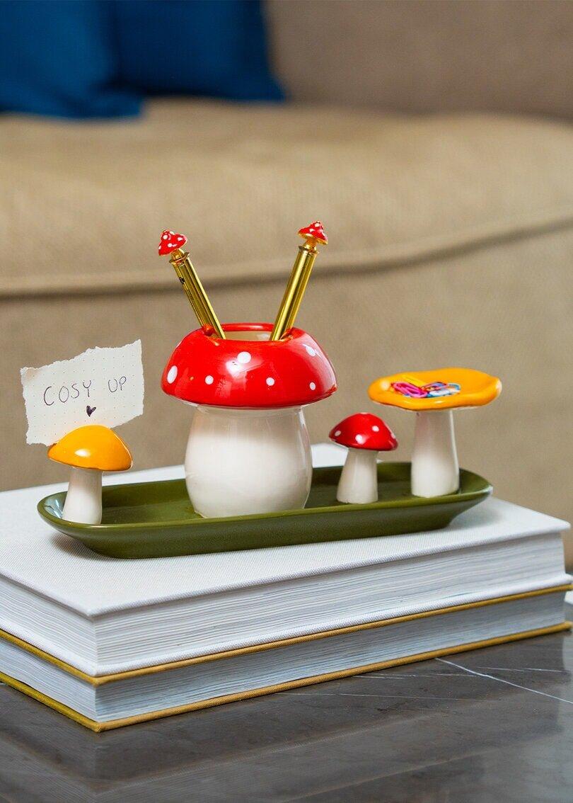 Multicolour Pen Pot And Memo Holder