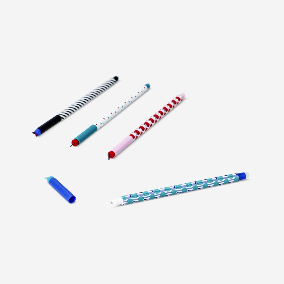 Multi Erasable Gel Pens 4 Pcs