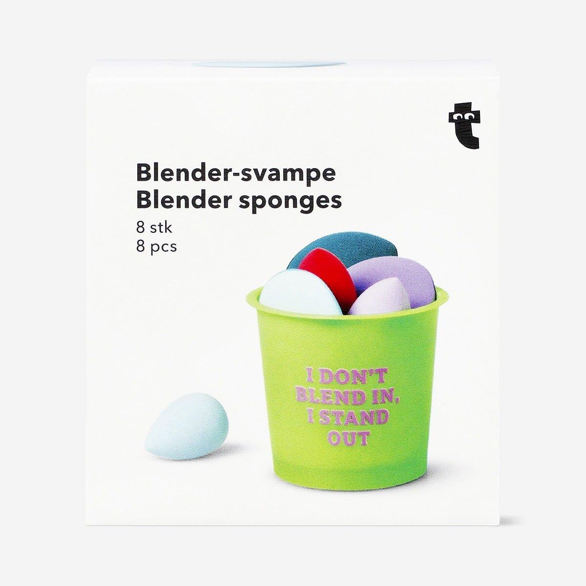 Multicolour Mini Makeup Sponges In Coffee Cup - 6 Pieces