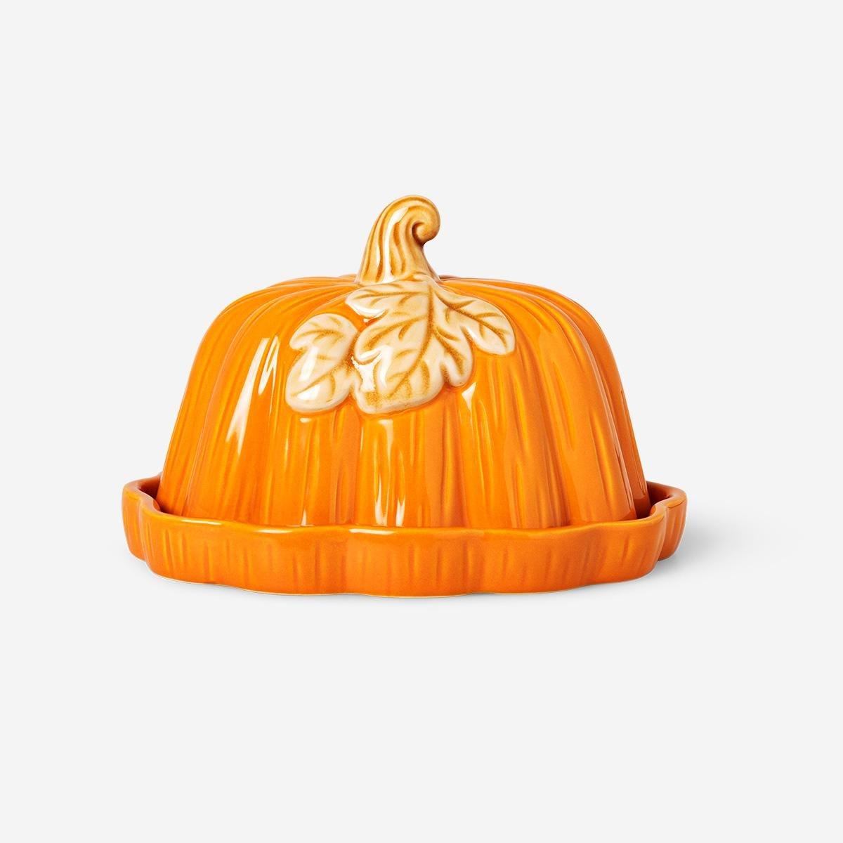 Orange Pumpkin Butter Tray - 16 Cm